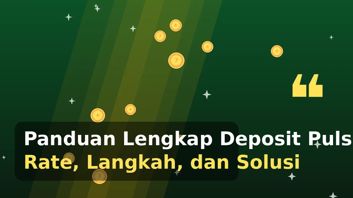 Panduan Lengkap Deposit Pulsa: Rate, Langkah, dan Solusi Kendala