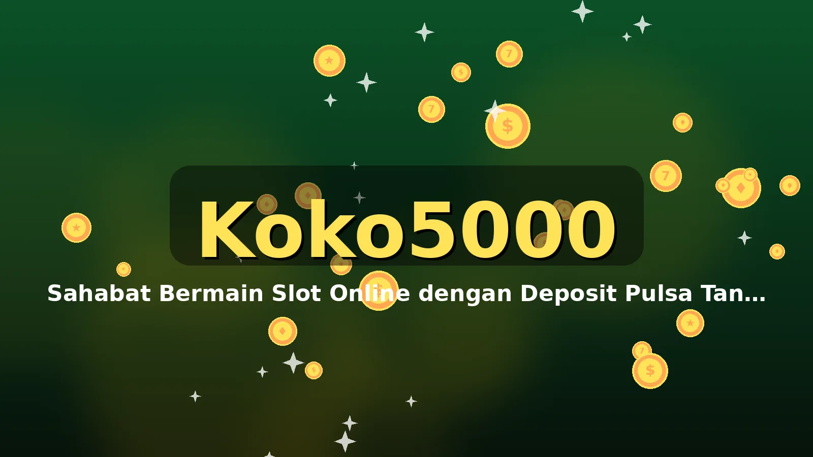 Suasana lobi permainan Koko5000 dengan nuansa Hijau Zamrud & Kuning Matahari